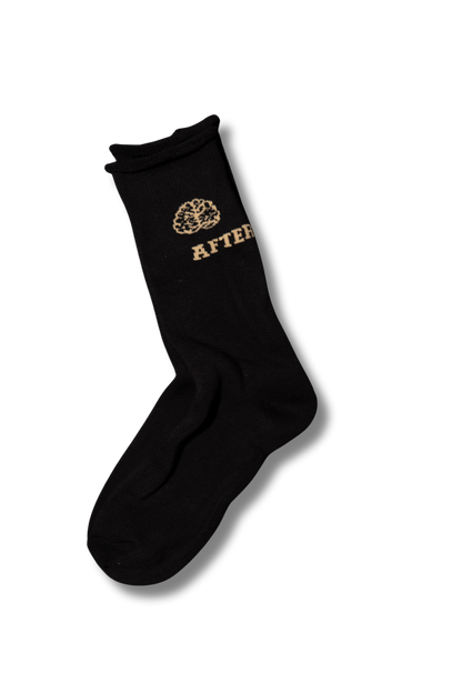 After Hours Rustic Socks — Black / Rust Brown